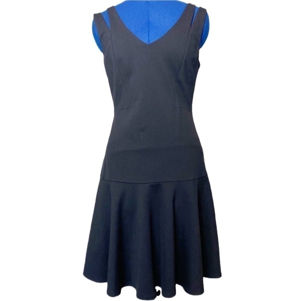 BETSEY JOHNSON Split Shoulder Bell Skirt Dress LBD